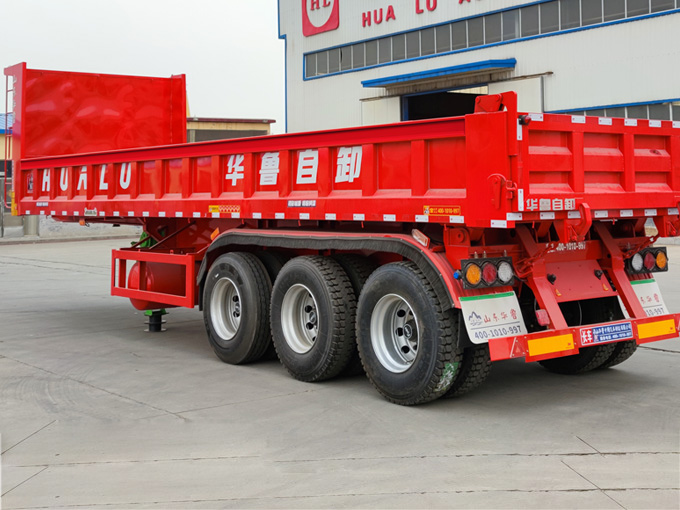 后翻自卸半掛車