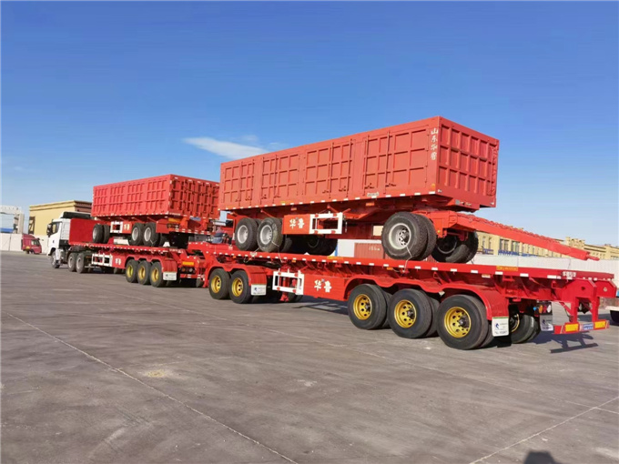 集裝箱平板半掛車